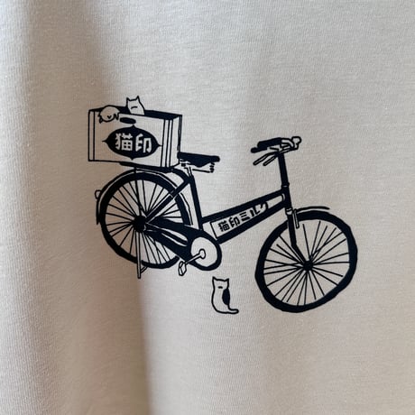 猫印　微力マッサージ　ビッグシルエットTシャツ