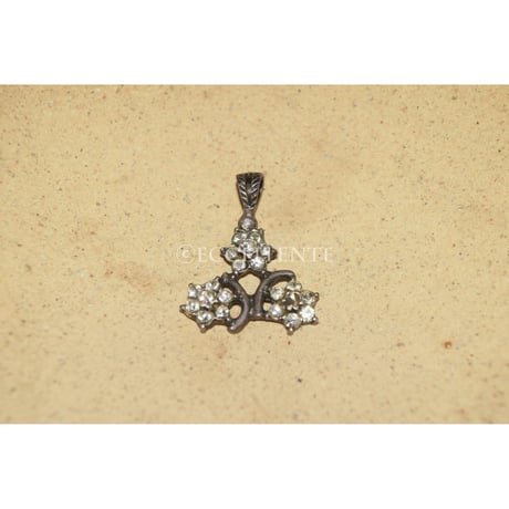 【ヴィンテージアクセサリー】ラインストーン　ネックレストップ