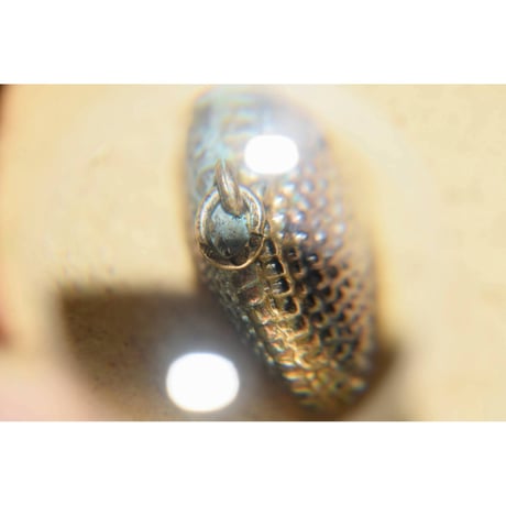【ヴィンテージアクセサリー】シルバー　ハリネズミ型ネックレストップ