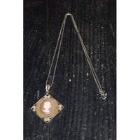 【ヴィンテージアクセサリー】【イタリア製】シェルカメオ x フィリグリー　ネックレス（チェーン付属）