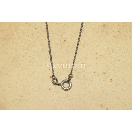 【ヴィンテージアクセサリー】【フィッシュランド】【ドイツ製】シルバー x アンバー　ネックレス（チェーン付属）