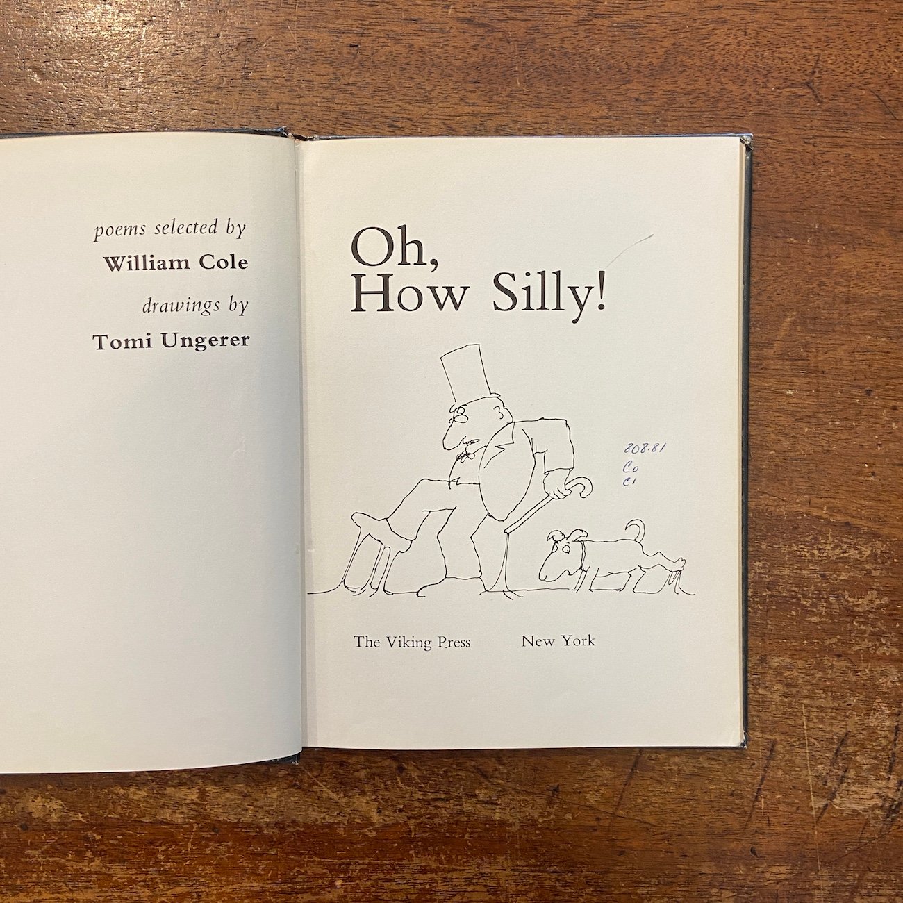 OH, HOW SILLY！（1970年初版）」William Cole Tomi Unge