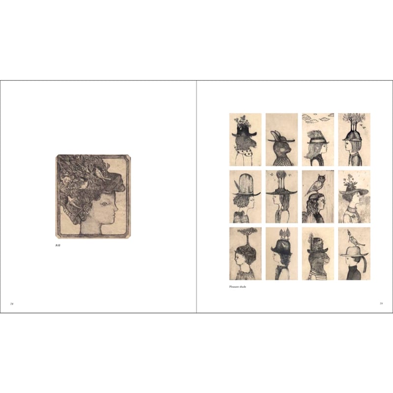 四人の風景 銅版画集 予約商品＞「長いお散歩 西田陽子銅版画集（通常版）」 | Frobergue