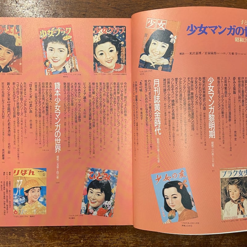 別冊太陽 子どもの昭和史少女マンガの世界 Ⅰ（昭和二十年〜三十七年