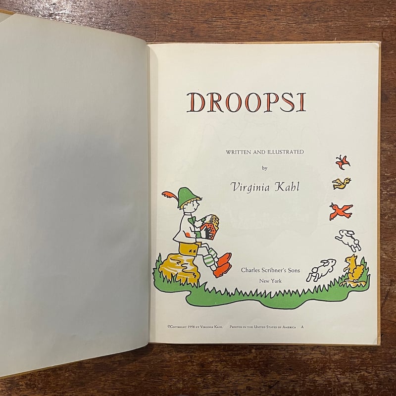 DROOPSI（1958年初版）」Virginia Kahl（ヴァージニア・カール） | F