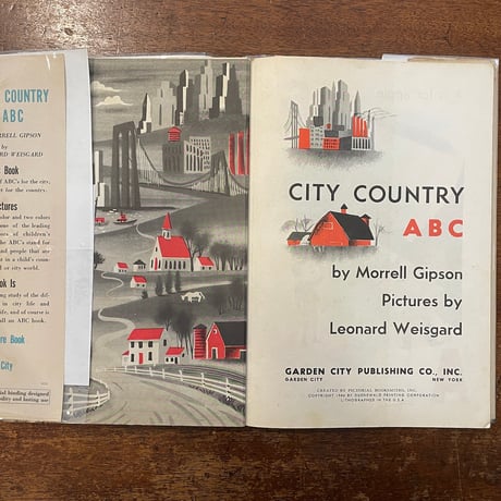 「CITY COUNTRY ABC（1946年）」Morrell Gipson　Leonard Weisgard（レナード・ワイスガード）