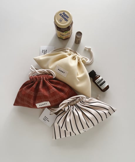 "Sophie"  drawstring pouch