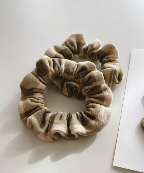 organic cotton Scrunchie /set of 2