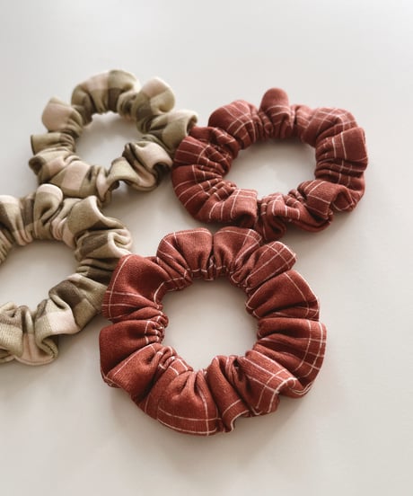 organic cotton Scrunchie /set of 2