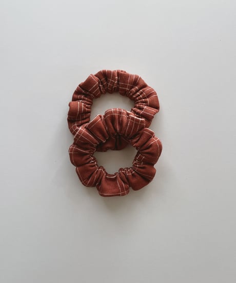 organic cotton Scrunchie /set of 2