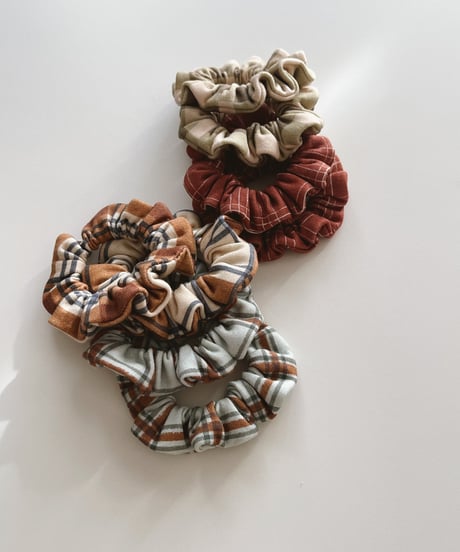 organic cotton Scrunchie /set of 2
