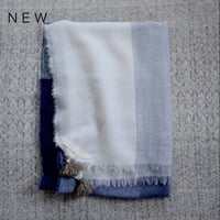 【New】 Wool Chambray Tassel Stole