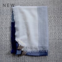 【NEW】 Wool Chambray Tassel Stole