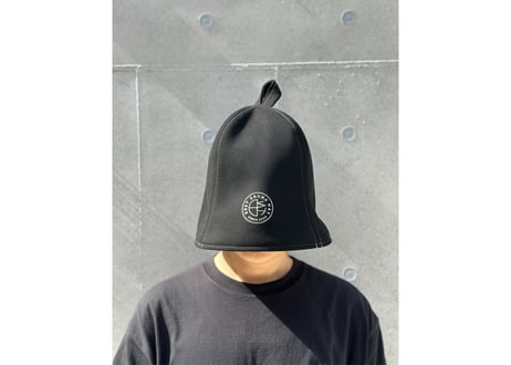 全 3種あり 🟡best sauna hat⚫良質蒸温🟢  刺繍入り! ステッチ同色 ブラック厚手 凄い断熱性 Lサイズ✅フェイクスエード マイクロファイバー 特大サイズ! サウナハット