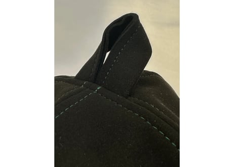 全 3種あり 🟡best sauna hat⚫良質蒸温🟢  刺繍入り! ステッチ同色 ブラック厚手 凄い断熱性 Lサイズ✅フェイクスエード マイクロファイバー 特大サイズ! サウナハット