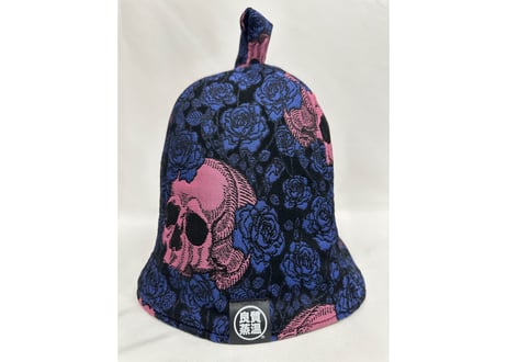 全 2色あり 💀 スカル柄💀 豪華 ジャガード 装飾生地 トリプル!! 遮熱性が高い 3枚重ね 次世代 3層構造 メッシュ素材 サウナハット