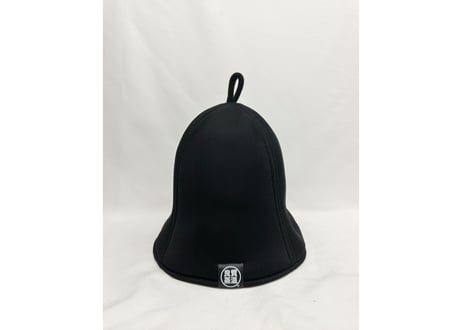 両面 ツルツル仕様 ⚫真っ黒⚫ 厚手 2枚重ね ✅ダブル!! 次世代 3層構造 ポリエステル・メッシュ素材 大サイズ! サウナハット リバーシブル オリジナル商品
