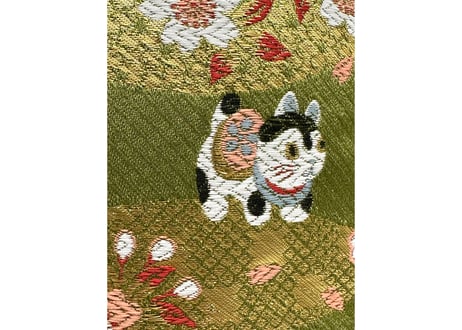 犬張子 🐶着物生地🐶 和柄 トリプル仕立て! 3枚重ね 厚手メッシュ! ✅メッシュ素材 サウナハット  Japanese pattern