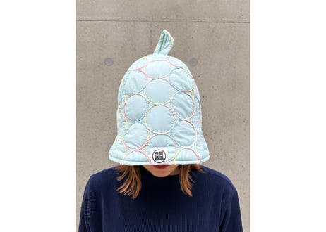 全 2色あり コード刺繍 キルト Meets ✅次世代 3層構造 厚手 メッシュ素材 サウナハット ハンドメイド オリジナル商品 男女兼用 ゆったり