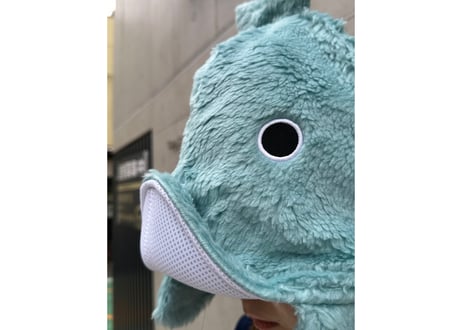 🐋クジラ🐋 特殊構造 刺繍 国産ファー採用 フェイクファー素材 次世代 3層構造 ポリエステル・メッシュ素材 サウナハット