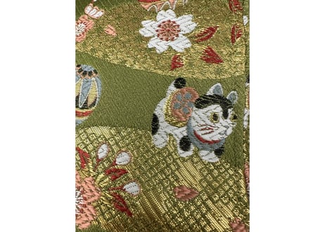 犬張子 🐶着物生地🐶 和柄 トリプル仕立て! 3枚重ね 厚手メッシュ! ✅メッシュ素材 サウナハット  Japanese pattern