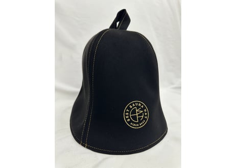 全 3種あり 🟡best sauna hat⚫良質蒸温🟢  刺繍入り! ステッチ同色 ブラック厚手 凄い断熱性 Lサイズ✅フェイクスエード マイクロファイバー 特大サイズ! サウナハット