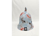 鯉 🎏 着物生地 🎏 和柄 トリプル仕立て! 3枚重ね 厚手メッシュ! ✅メッシュ素材 サウナハット  Japanese pattern