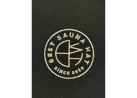 全 3種あり 🟡best sauna hat⚫良質蒸温🟢  刺繍入り! ステッチ同色 ブラック厚手 凄い断熱性 Lサイズ✅フェイクスエード マイクロファイバー 特大サイズ! サウナハット