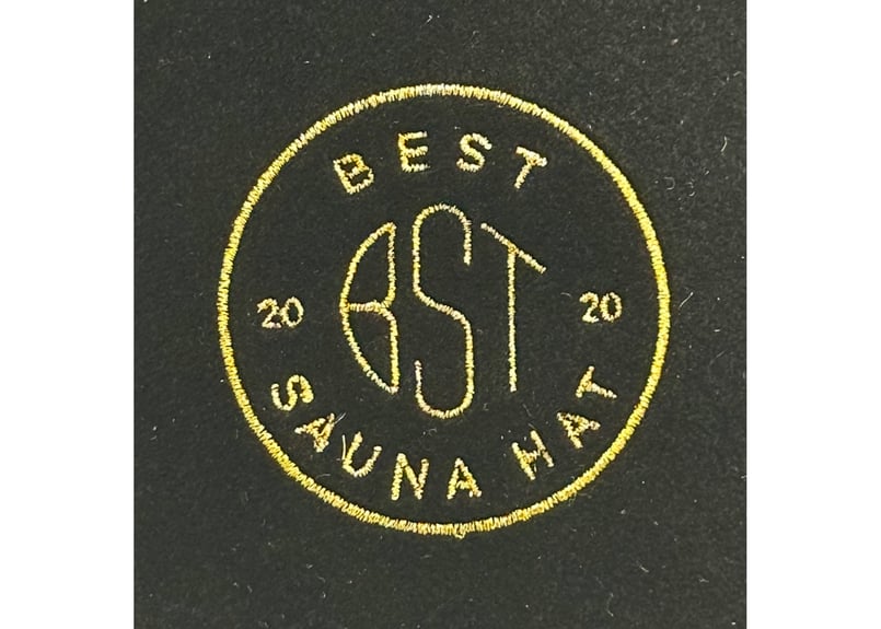 全 3種あり 🟡best sauna hat⚫良質蒸温🟢 刺繍入り! ステッチ同色