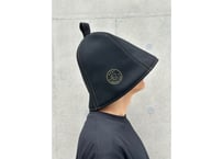 全 3種あり 🟡best sauna hat⚫良質蒸温🟢  刺繍入り! ステッチ同色 ブラック厚手 凄い断熱性 Lサイズ✅フェイクスエード マイクロファイバー 特大サイズ! サウナハット
