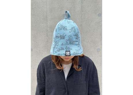 全 4色あり 鳥獣戯画 🐸京都 職人 手染め生地🐰 トリプル仕立て! 3枚重ね 厚手メッシュ! ✅メッシュ素材 サウナハット  男女兼用 ゆったり