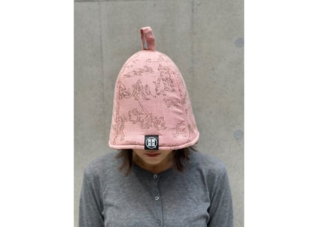 全 5色あり 鳥獣戯画 🐸京都 職人 手染め生地🐰 トリプル仕立て! 3枚重ね 厚手メッシュ! ✅メッシュ素材 サウナハット  男女兼用 ゆったり