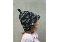 全 2色あり 鳥獣戯画 🐸着物生地🐰 和柄 トリプル仕立て! 3枚重ね 厚手メッシュ! ✅メッシュ素材 サウナハット  Japanese pattern