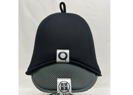 TOKETA 2個セット 刺繍入り ダブル!! 次世代 3層構造 ポリエステル・メッシュ素材 サウナハット リバーシブル 男女兼用 ゆったり