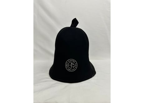 全 3種あり 🟡best sauna hat⚫良質蒸温🟢  刺繍入り! ステッチ同色 ブラック厚手 凄い断熱性 Lサイズ✅フェイクスエード マイクロファイバー 特大サイズ! サウナハット