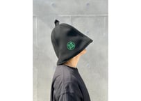 全 3種あり 🟡best sauna hat⚫良質蒸温🟢  刺繍入り! ステッチ同色 ブラック厚手 凄い断熱性 Lサイズ✅フェイクスエード マイクロファイバー 特大サイズ! サウナハット