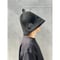 全 2種あり 🟡best sauna hat⚫良質蒸温🟢  刺繍入り! ステッチ同色 ブラック厚手 凄い断熱性 Lサイズ✅フェイクスエード マイクロファイバー 特大サイズ! サウナハット