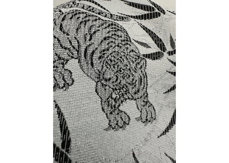 虎 光沢 🐯 着物生地 🐯 和柄 トリプル仕立て! 3枚重ね 厚手メッシュ! ✅メッシュ素材 サウナハット  Japanese pattern