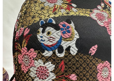 犬張子 🐶着物生地🐶 和柄 トリプル仕立て! 3枚重ね 厚手メッシュ! ✅メッシュ素材 サウナハット  Japanese pattern