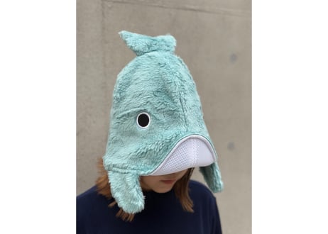 🐋クジラ🐋 特殊構造 刺繍 国産ファー採用 フェイクファー素材 次世代 3層構造 ポリエステル・メッシュ素材 サウナハット