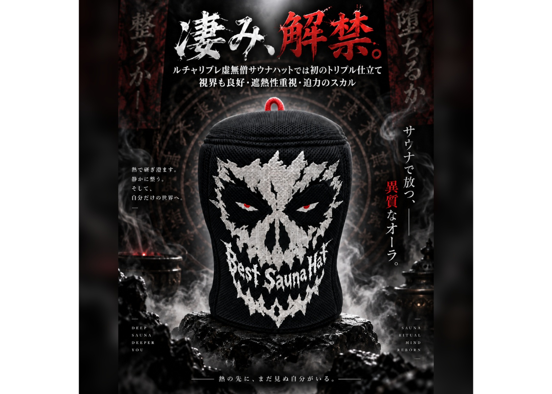 💀スカル刺繍入り💀 トリプル!! 最強 メッシュ 3枚仕立て ✓フル