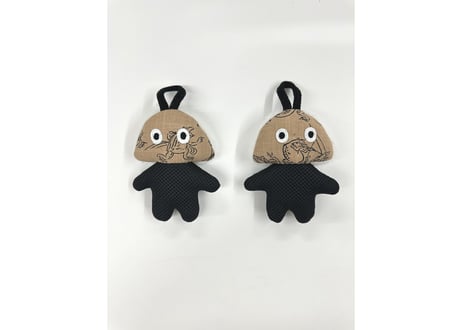 ベージュ 鳥獣戯画 メッシュ君