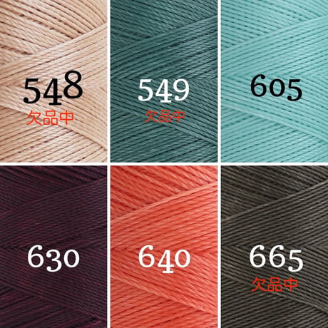 LINHASITA社製ワックスコード＜取り扱い61色＞　0.75mm （ロウビキ紐　蝋引き紐　waxcord）1本単品