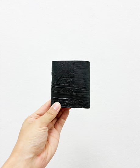 mw11｜三つ折り豆財布／BK