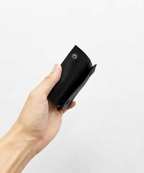 mw11｜三つ折り豆財布／BK