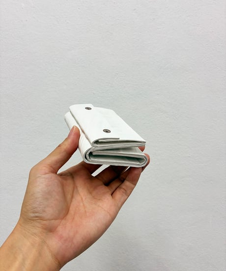 mw11｜三つ折り豆財布／WH