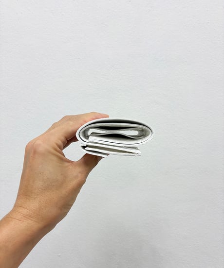 mw11｜三つ折り豆財布／WH