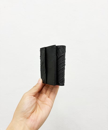 mw11｜三つ折り豆財布／BK