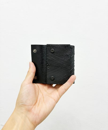mw11｜三つ折り豆財布／BK