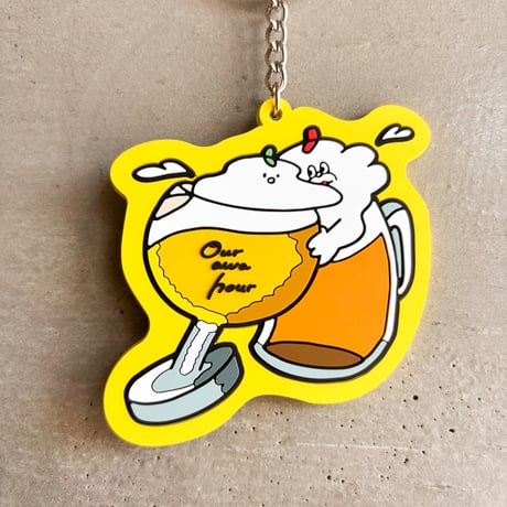 アワアワアワー　ラバーキーホルダー